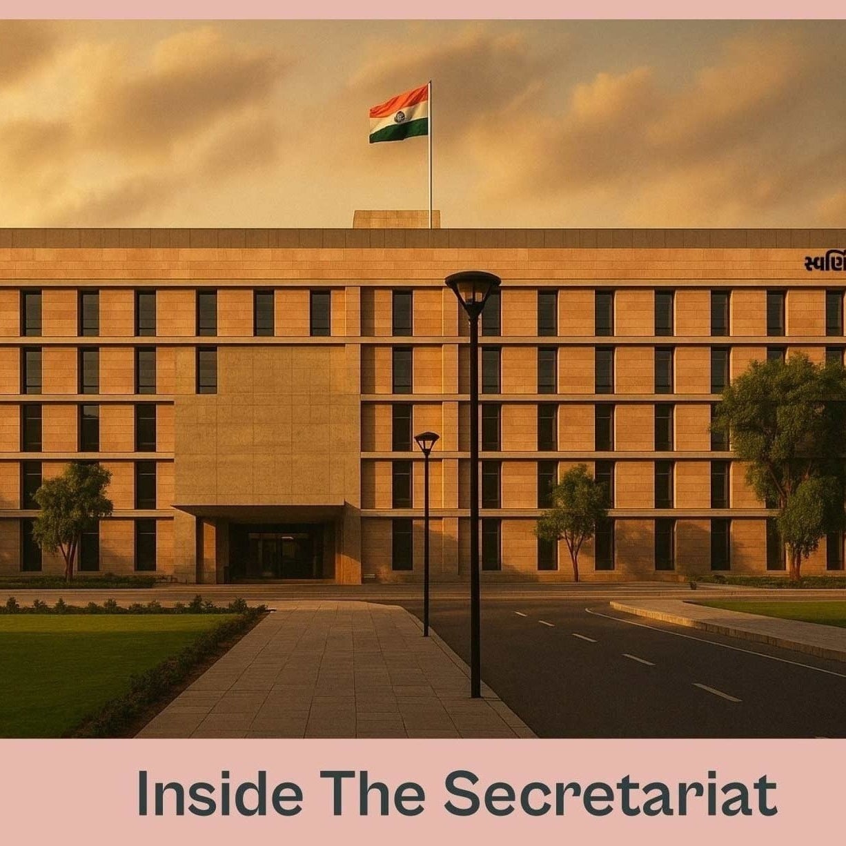 Inside The Secretariat, The Secretariat, Ahmedabad, Gujarat, Gujarat Secretariat, Gandhinagar