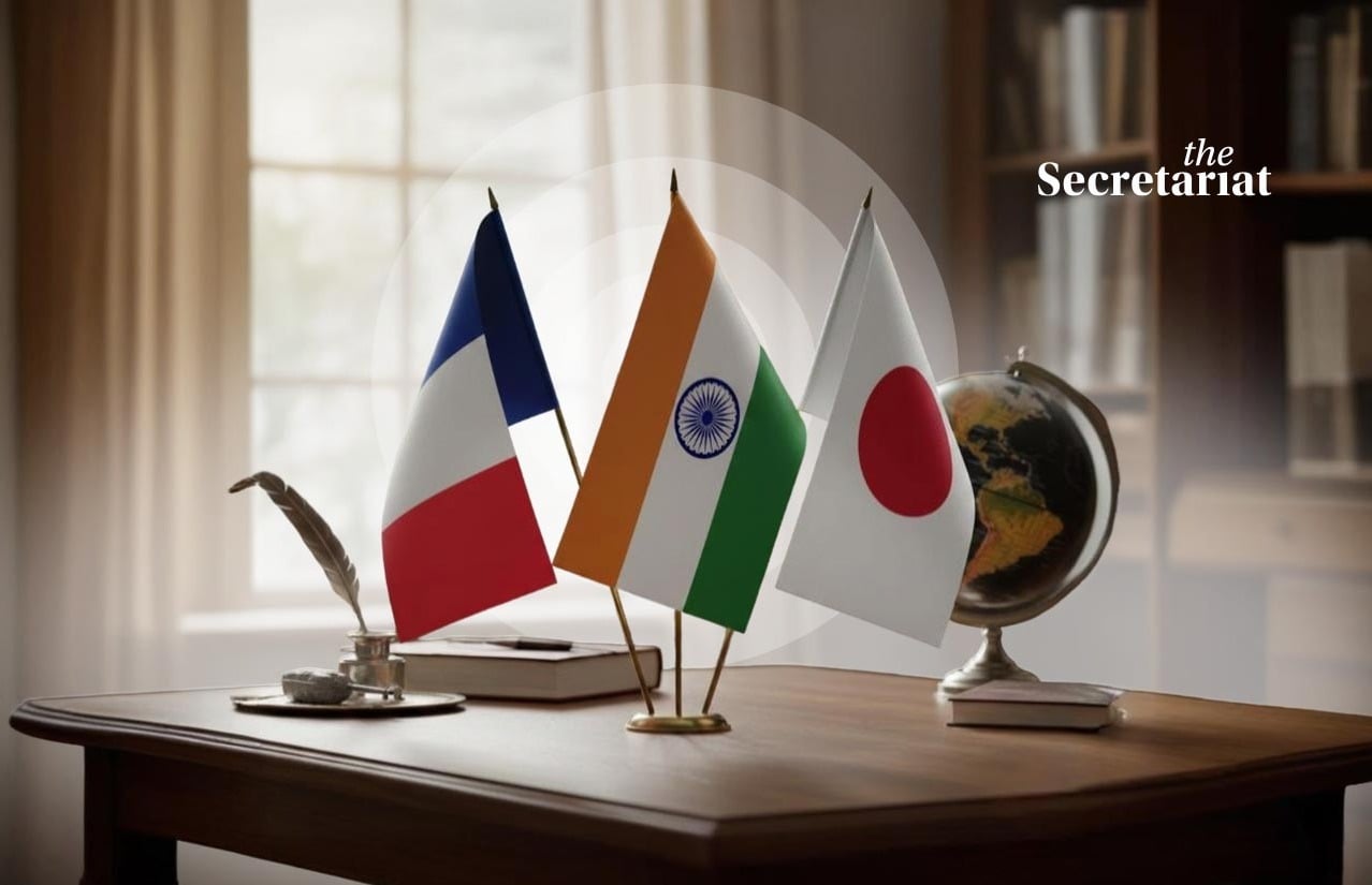 India France Japan, global partnership, strategic autonomy, defence tech, AI diplomacy, Indo-Pacific