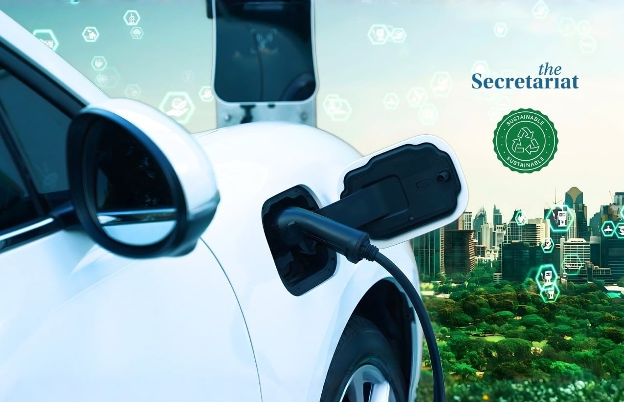 Electric vehicle charging stations with car, representing EV adoption in India