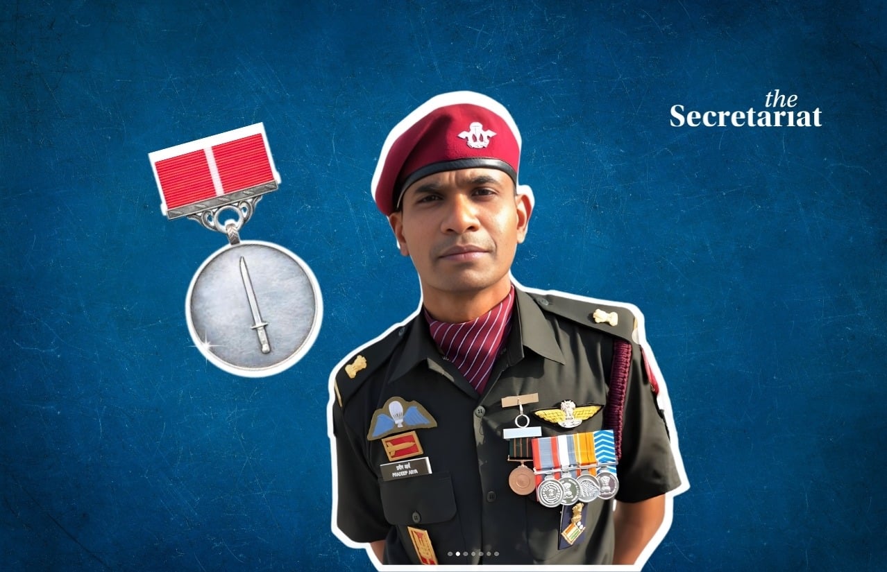 Pradeep Shoury Arya, Sena Medal, IRS Officer, Territorial Army Lieutenant Colonel, Republic Day, IRS