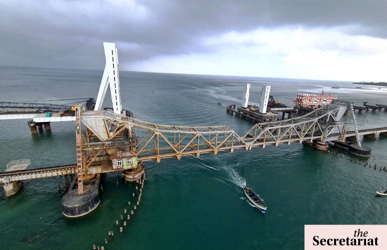 India’s First Sea Rail Bridge At Rameswaram Will Help Bigger Cargo Ships Pass Between Two Sea