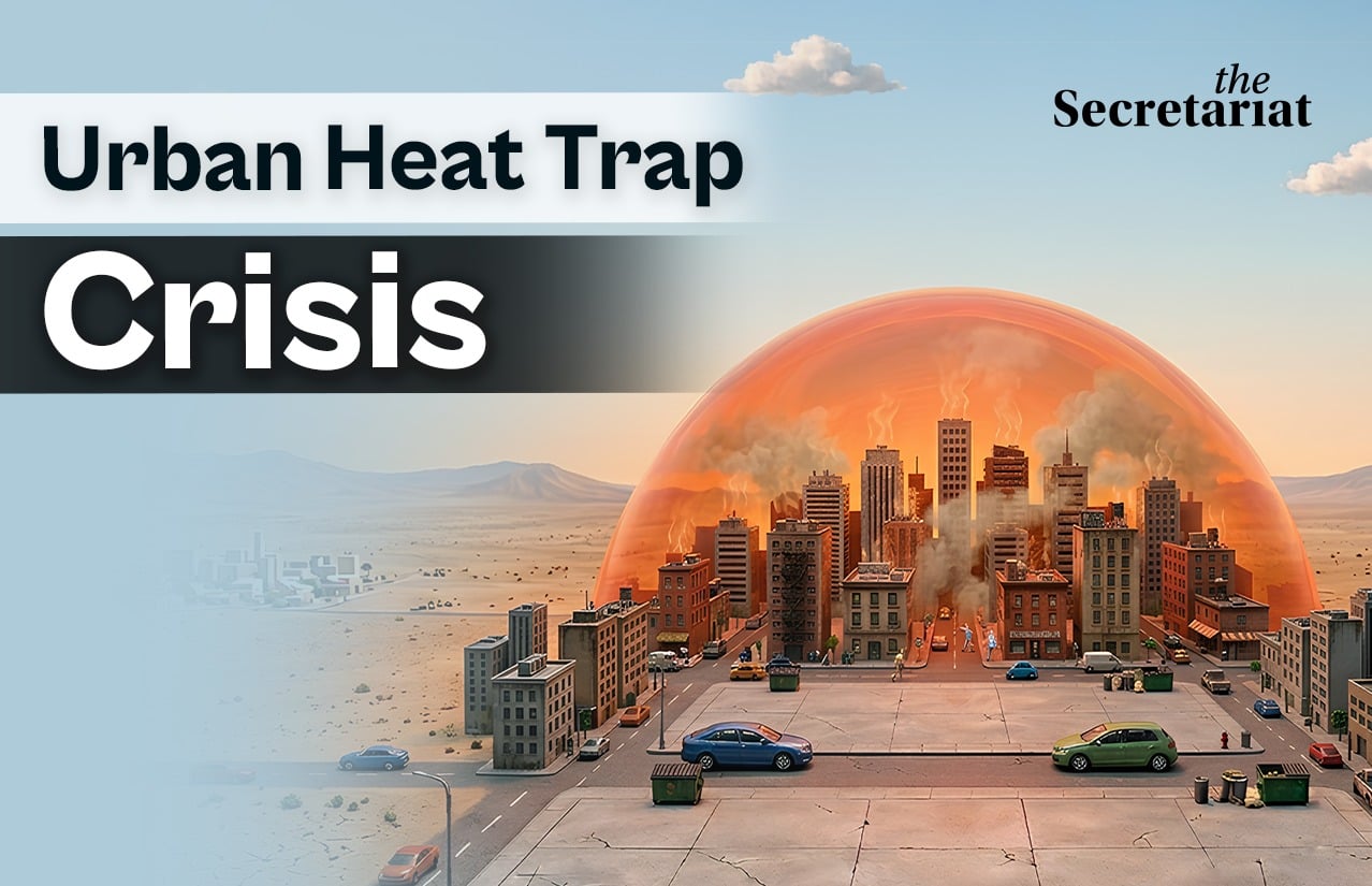 India heatwave, Delhi temperature, urban heat island, climate change India city planning sustainable