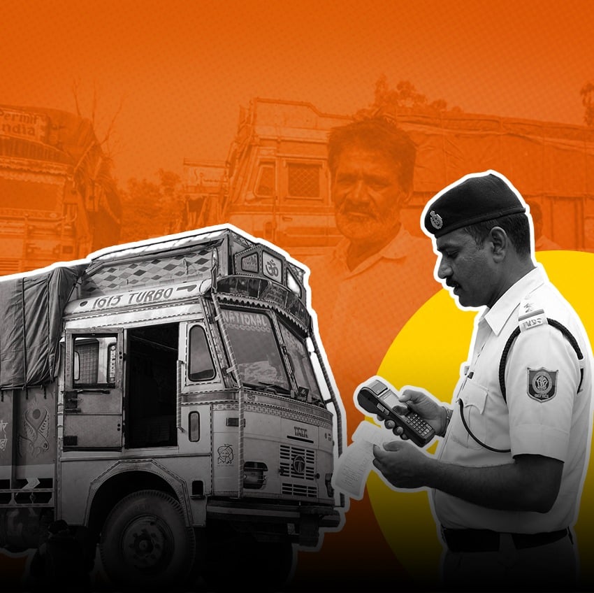 Transporters, Electronic Challans, e-challans, RTO, Motor Vehicles Act, Gujarat, Parivahan, AIMTC